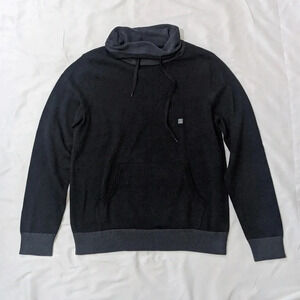 NWT Express Drawstring Cowl Neck Sweater, Color Black/Gray Size L